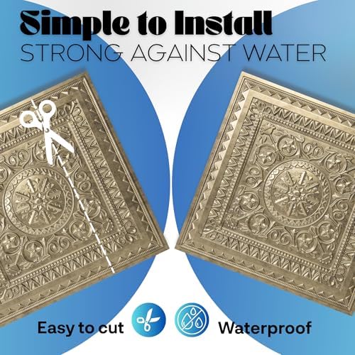 Art3d PVC Drop Ceiling Tiles 24x24 in, 48 Sq.Ft - Image 4
