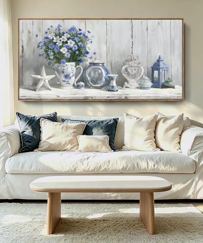 Nicetop Large Framed Artwork for Walls – Coastal Rustic Farmhouse Art Prints by Nicetop
