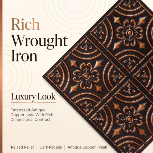From Plain to Beautiful in Hours 205ac-24x24-10 Wrought Iron PVC 2' x 2' - Image 3