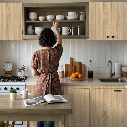 Abyssaly Light Wood Oak Contact Paper Peel and Stick Wallpaper - Image 2