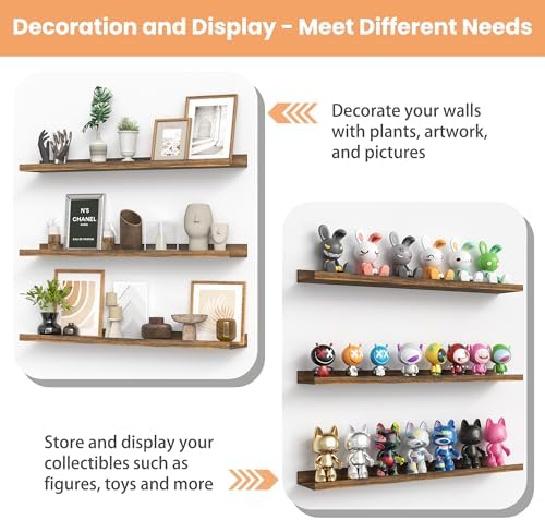 upsimples Floating Shelves for Wall Decor and Storage - Image 6