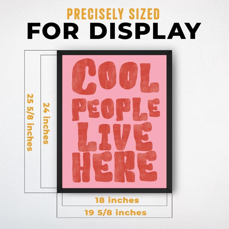 InkFlow Posters Cool People Live Here Canvas Poster - Image 3