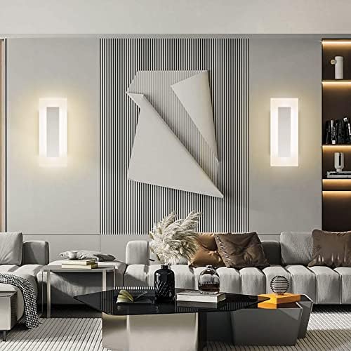 LMQNINE Modern LED Acrylic Wall Sconce Warm White Light 3000K - Image 4