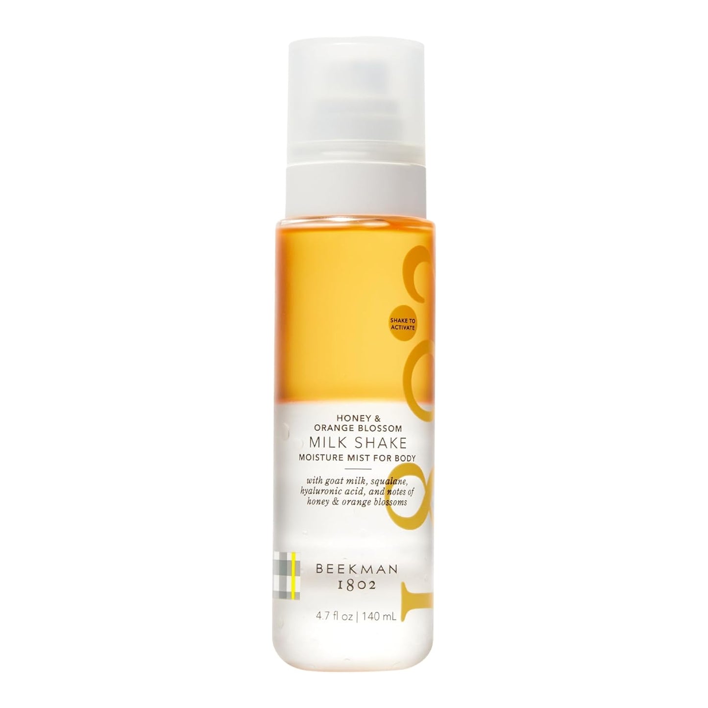 Beekman 1802 Milk Shake Body Mist - Honey & Orange Blossom 4.7 fl oz - Hyaluronic Acid, Jojoba Oil, Instantly Moisturizes, Hydrates & Softens, Good for Sensitive Skin, Cruelty Free