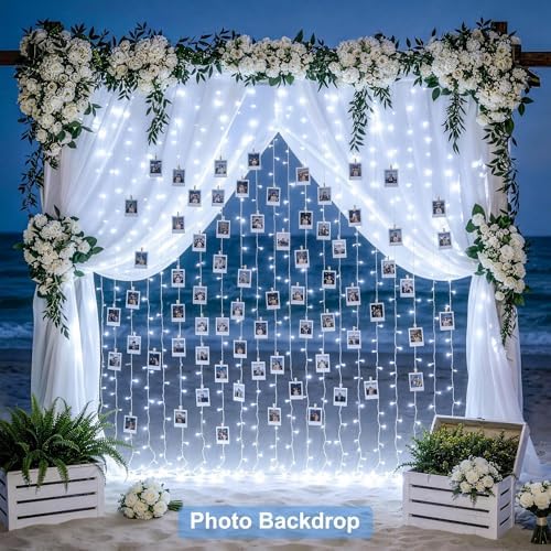 JMEXSUSS 300 LED Curtain Lights, Indoor String Lights - Image 5