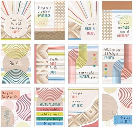 Carson Dellosa True to You 12-Piece Posters Set, Motivational 8.5" x 11" by CarsonDellosaEducation
