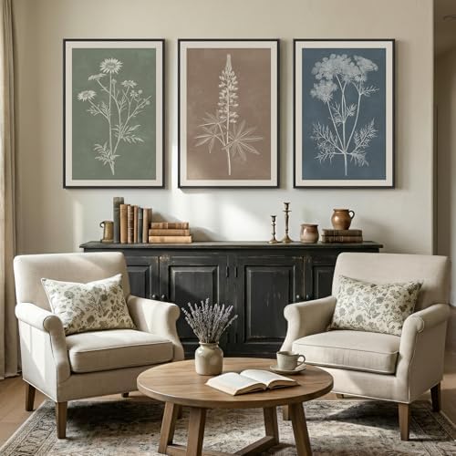 Large Framed Boho Botanical Wall Art - Image 2