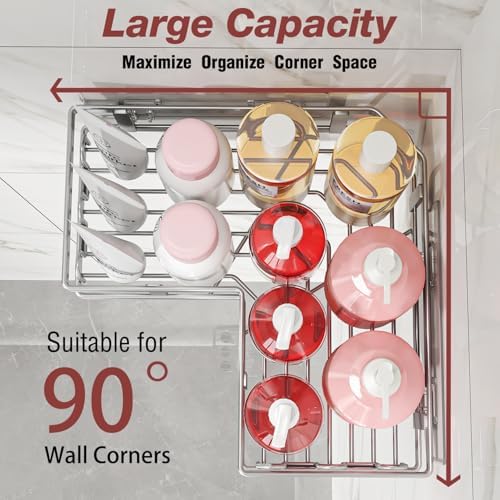 Youvip 4-Pack Adhesive Corner Shower Caddy - Image 2