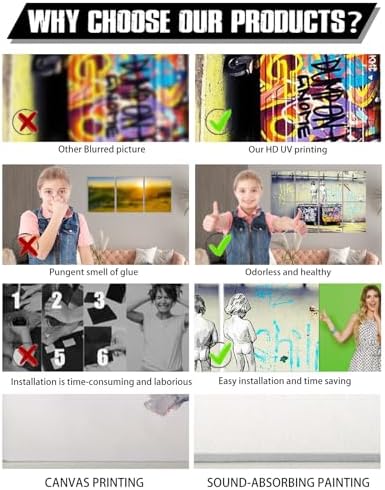 HLJ ART Soundproof Wall Panels: Art Acoustic Panels Sound Proof Absorbing - Image 3