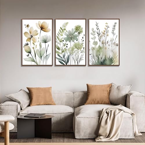 tgguytiy Sage Green Botanical Posters Set of 3 – Boho Floral Wall Art Prints - Image 4