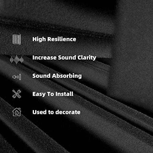 Self-Adhesive Acoustic Panels 36 Pack, High Resilience Sound Proofing Padding - Image 5