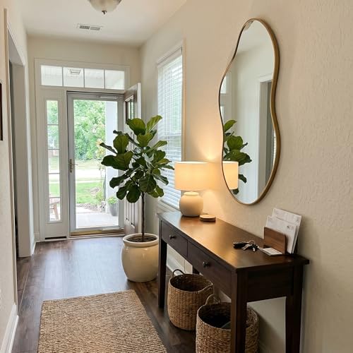 Irregular Wall Mirror 24×40 Inch Wall Mirrors Decorative Gold Modern - Image 6