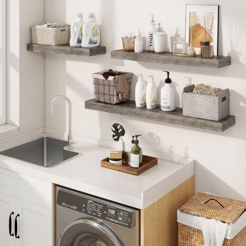 Floating Shelves for Wall, Wall Mounted Wood Shelves - Image 5
