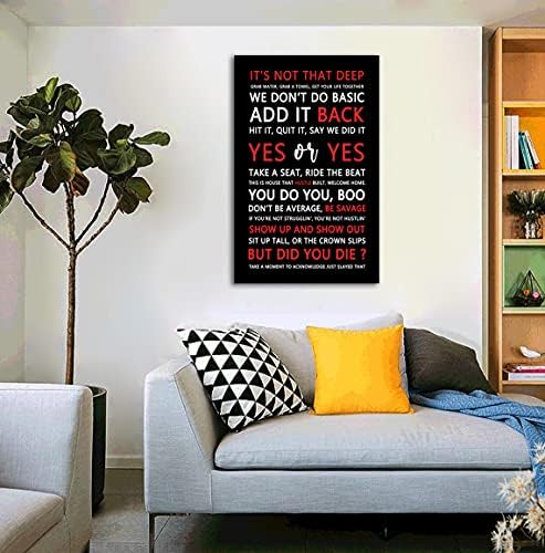 AMART SUN Mixed Quotes Fitspiration Motivational Quotes Print Canvas Wall Art • - Image 2