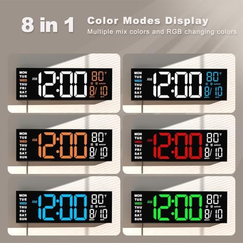 JALL 16" Large Digital Wall Clock - Image 3