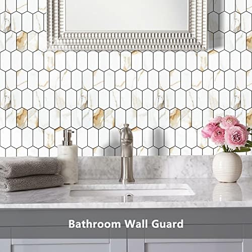 Vamos Tile Long Hexagon Peel and Stick Backsplash Tile - Image 6