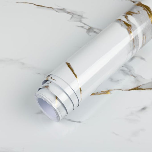 Abyssaly Marble Contact Paper for Countertops Gold Grey White Marble Peel and by Abyssaly
