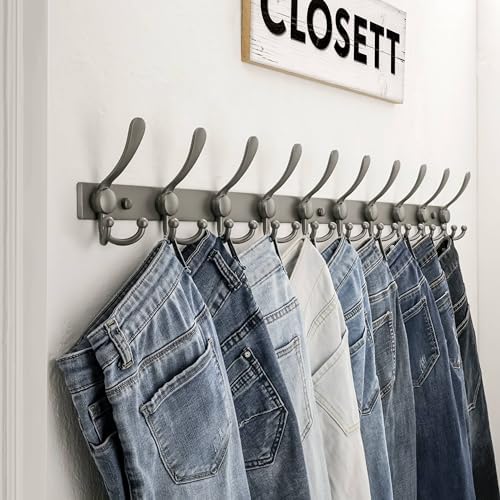 Dseap Coat Rack Wall Mount 37 Inch, Heavy Duty 12-Gauge Base vs Flimsy 1mm - Image 6