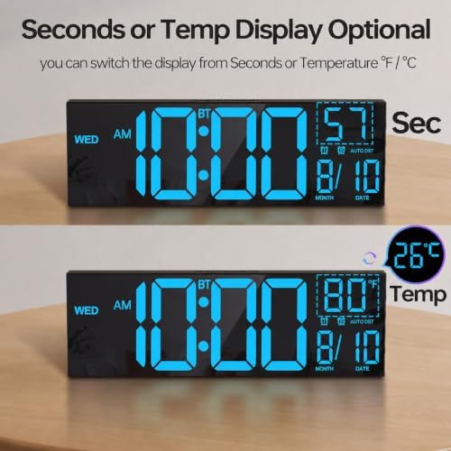 JALL 16.2" Large Digital Wall Clock - Image 4