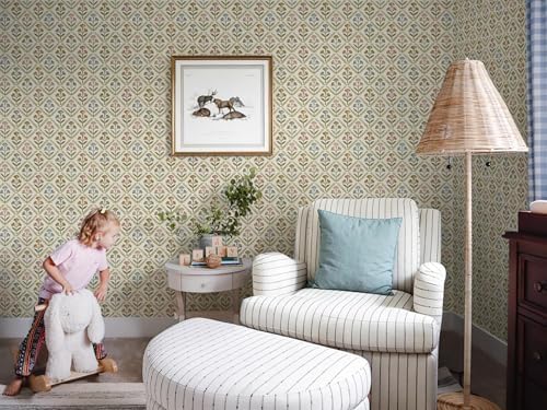 Dimoon Vintage Peel and Stick Wallpaper Retro Botanical Contact Paper Farmhouse - Image 7