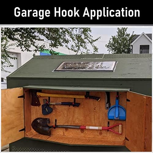 Garage Hooks, 6 Pack Heavy Duty Storage Hooks, 4.1Inch Garden Tool Utility Hooks - Image 5