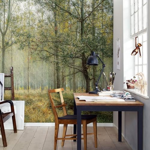 Forest Landscape wall murals Woodland Tree Peel and Stick self Adhesive - Image 5