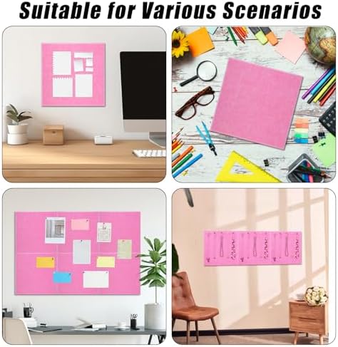 Large Cork Board 36" x 24", 6 Pack Felt Bulletin Board, Pin Boards - Image 7