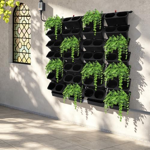 Living Wall Planter Indoor Self Watering 56 Pots Vertical Garden - Image 3