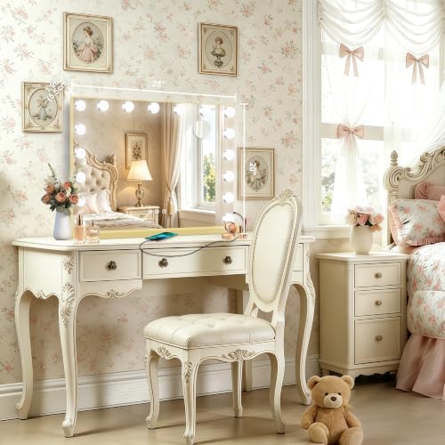 Ratsamee Gold Hollywood Vanity Mirror - Image 2
