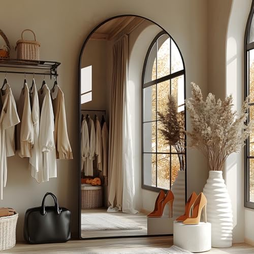 ITSRG Full Length Mirror with Stand, Arched Wall Mirror, Wall Mounted Mirror by ITSRG
