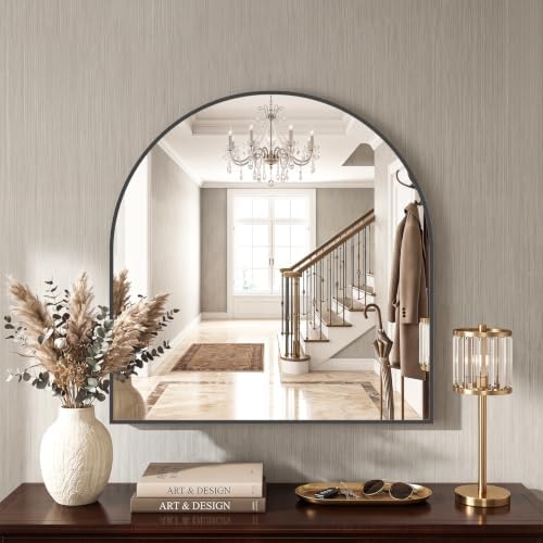 Sweetcrispy 31"x32" Arched Bathroom Mirror, Bathroom Mirrors by Sweetcrispy