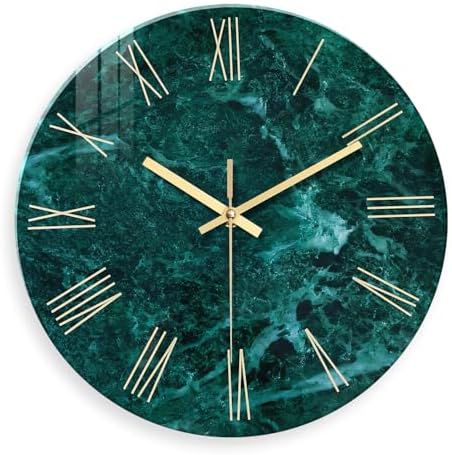 Teal Glass Wall Clock Battery Operated 16 Inch by Constantplanet%E6%97%97%E8%88%B0%E5%BA%97