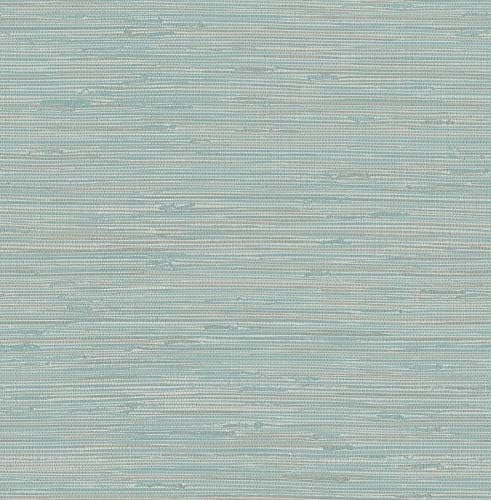 NuWallpaper, Tibetan Faux Grasscloth Teal Peel & Stick Wallpaper, Self-Adhesive by NuWallpaper
