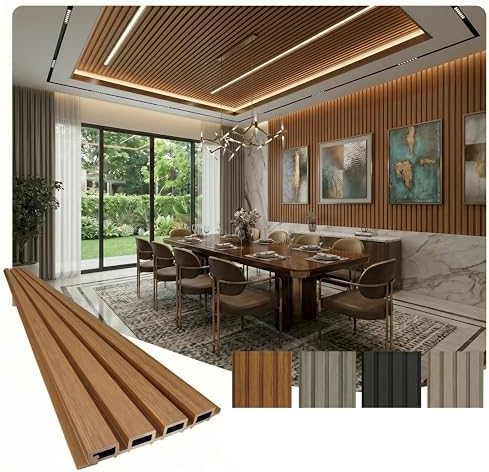 From Plain to Beautiful in Hours WPC Exterior Wall Slat Panels Waterproof by DecorativeCeilingTiles