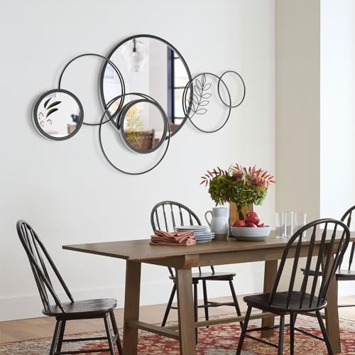 Wall Mirror Decorative, Round Decorative Mirror, Large Decor Metal Wall Art - Image 4