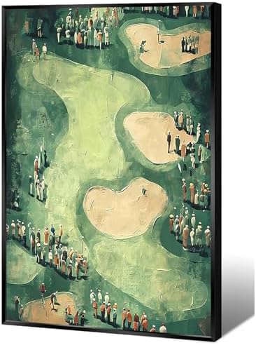 Vinatge Golf Wall Art Green Sports Poster Man Cave Room Decor Trendy Golf by Unknown