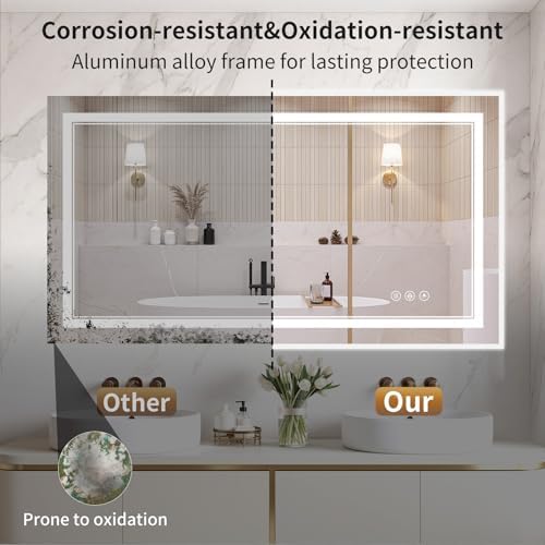 36"x40" LED Bathroom Mirror - Image 6