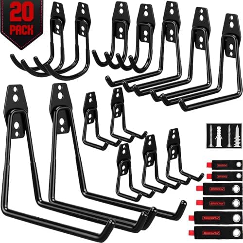 20 Pack Heavy Duty Garage Storage Hooks by SEDY