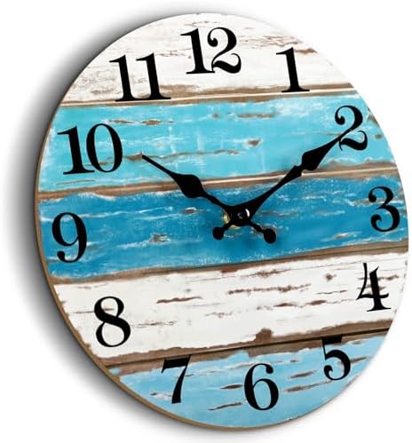 CHYLIN 16" Wall Clock Beach Tropical Nautical Coastal by CHYLIN