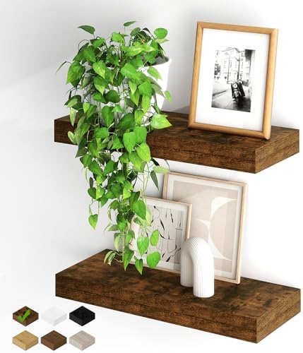 Fun Memories Floating Shelves for Wall, 20Inch Floating Shelves Set of 2 by FunMemories