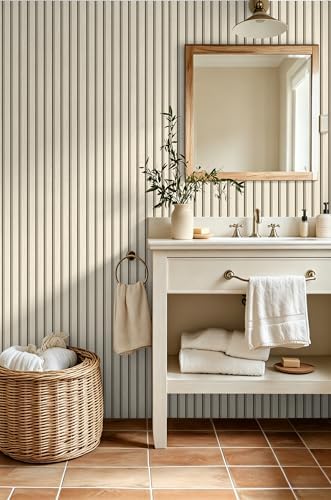 myforHD Wallpaper Peel and Stick Wood Grating Stripe Self-Adhesive Wallpaper - Image 2