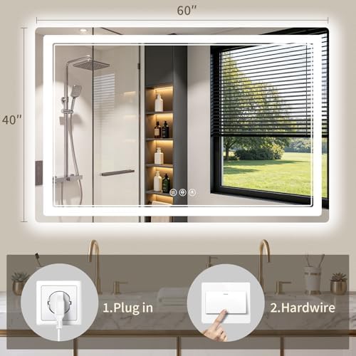 40"x60" LED Bathroom Mirror - Image 4
