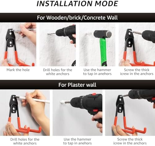 Heavy Duty Garage Hooks for Storage & Hanging Items - Image 4