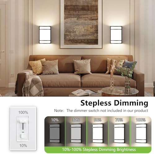 Led Wall Lights Indoor- Modern Wall Sconce Lighting 3000K/4500K/6000K - Image 2