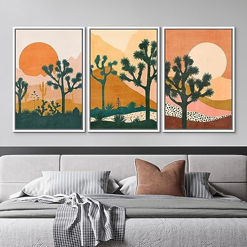 MUDECOR Framed Canvas Print Wall Art Boho Prints Wall Art, Joshua Tree Art - Image 2