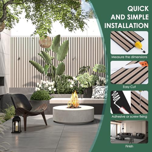 VallisCo 4-Piece Wood Slat Acoustic Panels - Image 5