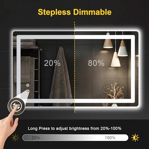 LED Bathroom Mirror with Lights - Image 5