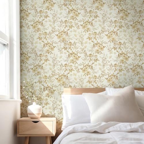 Erfoni Boho Floral Peel and Stick Wallpaper Floral Leaf Contact Paper DIY - Image 4