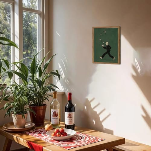 Vintage Cocktail Wall Art, Funny Waiter Running - Image 6
