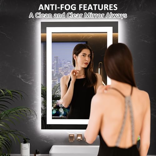 LOAAO 20"X28" LED Bathroom Mirror - Image 2
